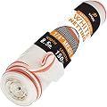 Construction Safety Debris Netting - 150 Ft Temporary Material Roll, 1/4 in Mesh Scaffold Net Enclosure, Barricade, Visibility Barrier, Fencing Roll - Heavy Duty Fire Retardant Plastic - White