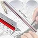 Kyuionty Architectural Scale Ruler 12 Inch, Imperial Scale Aluminum Laser-Etched Triangular Engineer Scale Ruler Civil Drafting Tool (Color-Coded)