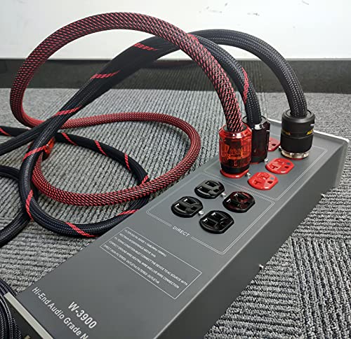 Waudio W-3900 Ac Noise Power Filter With Audiophile Power Cable #TOP26