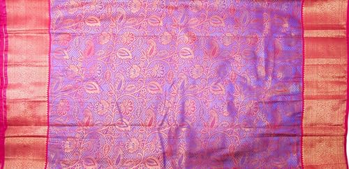 Image of VFCollections Women's Kanchipuram Silk Saree With Blouse Piece