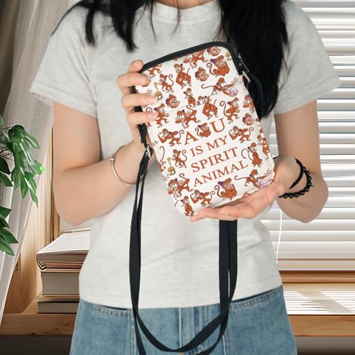 WZMPA Abu Monkey Crossbody Bag Aladdin Abu Fans Gift Abu Is My Spirit Animal Shoulder Bag Abu Merchandise3