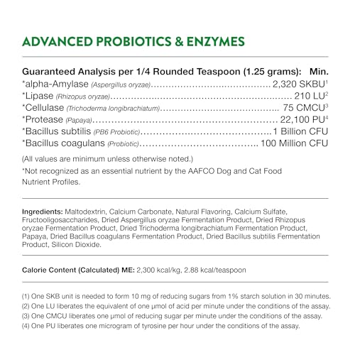 Image of NaturVet Advanced Probiotics & Enzymes Supplement for Dogs & Cats - 1 lb