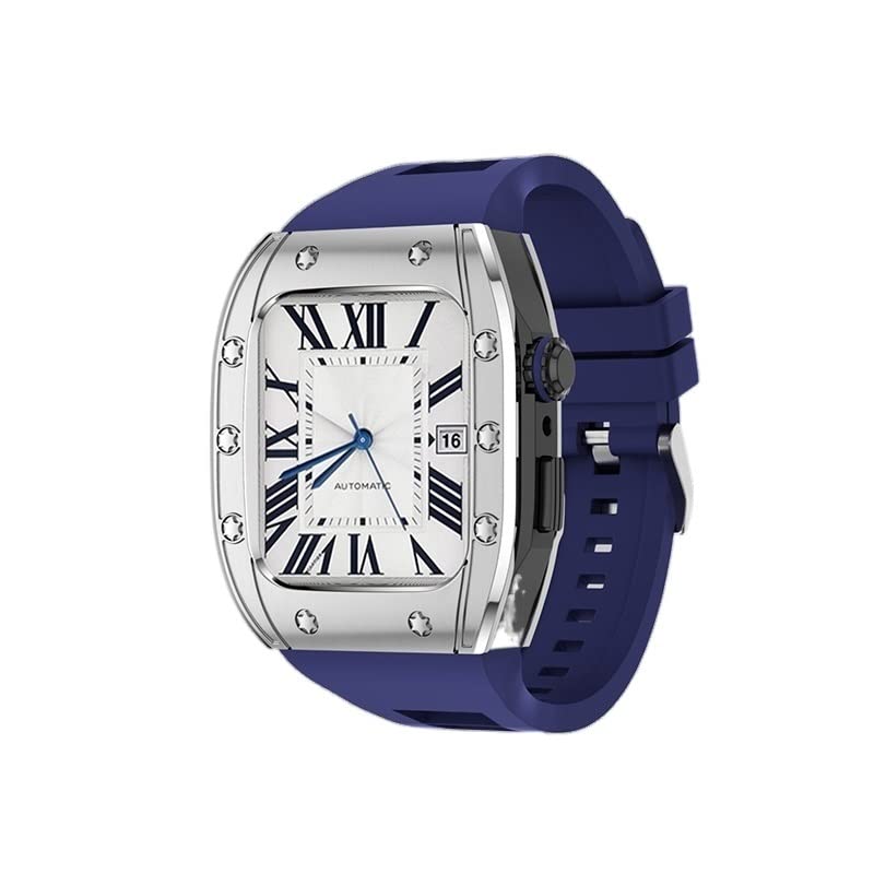 Bracelet caoutchouc et boîtier métal Apple Watch pour un style sport chic au quotidien