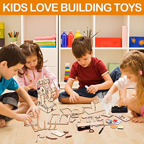 Orivast Stem Kit 3D Wooden Puzzles, 4 Set Wood Model Building Kits For Kids Ages 8-12, Educational Engineering Science Projects, Diy Craft Kits Toys For Boys Girls #TOP1