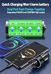 USB C Car Charger Adapter Cigarette Lighter USB Charger Fast Charging [PD QC 3.0] 36W USBC Car Phone Charger with LED Voltmeter for iPhone 17/16/15/14/11Pro Max Plus 14 Galaxy S24 iPad Pro