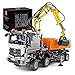 Mould King 19007 Technik Pneumatischer LKW Bausteine, Hightech Engineering Truck mit Fernsteuerung und Motoren, 2819 Teile groß MOC Fernbedienung Auto Bausteine Bricks