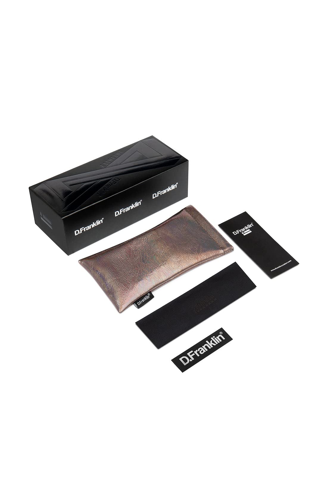 D.Franklin Gafas de sol unisex con cristales de protección UV - Modelo infinity - Rectangular - Para Hombre y Mujer - Sunglasses