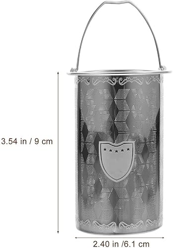 Miniatura 2 de UPKOCH Filtro de fugas de té, infusor de té, filtro de té, infusor fino, tetera, tamiz de té, cesta infusora de té inoxidable, colador de té de