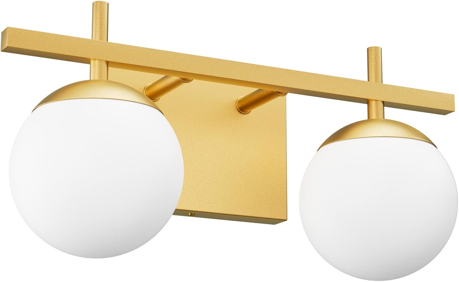 Ralbay Mid Century Modern Gold Vanity Light 2Light Mid Century