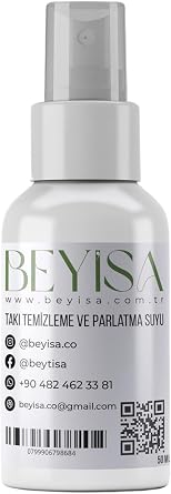 Altın & Gümüş Takı Temizleme ve Parlatma Suyu 50 ml - Hızlı Etkili Mücevher Temizleyici, Kararma Giderici ve Parlatıcı Solüsyon