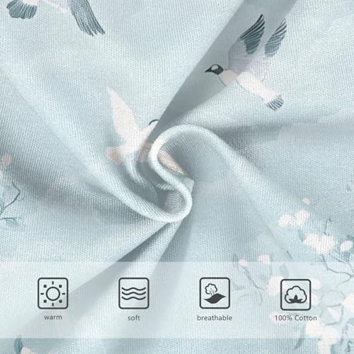 ODAWA Cherry Blossom Blue White Boys Briefs, Toddler Boys Underwear 2T3