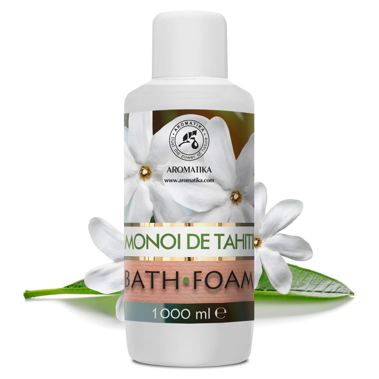 Espuma Baño de Monoi de Tahiti 1000ml - Belleza - Cuidado del Cuerpo - Bienestar - Relajación - Fragancia Exótica - Aromaterapia - Spa - Baños de Burbujas - Bath Foam Monoi de Tahiti