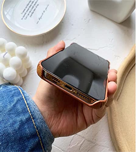 Étui en cuir iPhone 13 résistant aux chocs et rayures motif autruche - 6