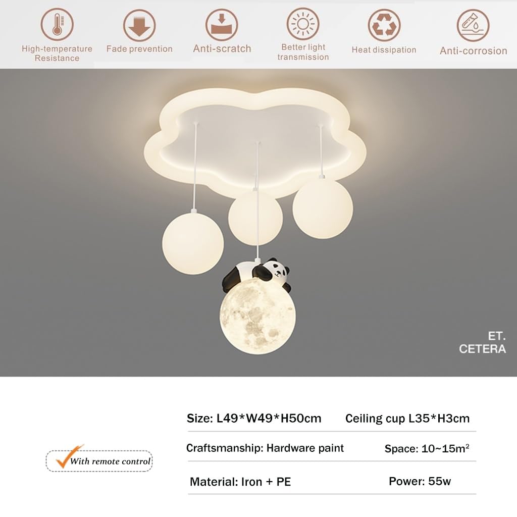 Deckenlampe LED Eltern-Kind-Zimmer warme Acryl-Deckenleuchte dimmbar Wolke dekorative Kronleuchter mit Fernbedienung Innen Esszimmer Küche Wohnzimmer kreative Beleuchtungskörper(1 Style)