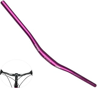 Wake 31.8mm MTB Mountain Bike Handlebar, Aluminum Alloy Mountain Bike Bicycle Riser Handlebar Extra Long 720/780mm with Paint Matte Surface (Purple, 720mm)