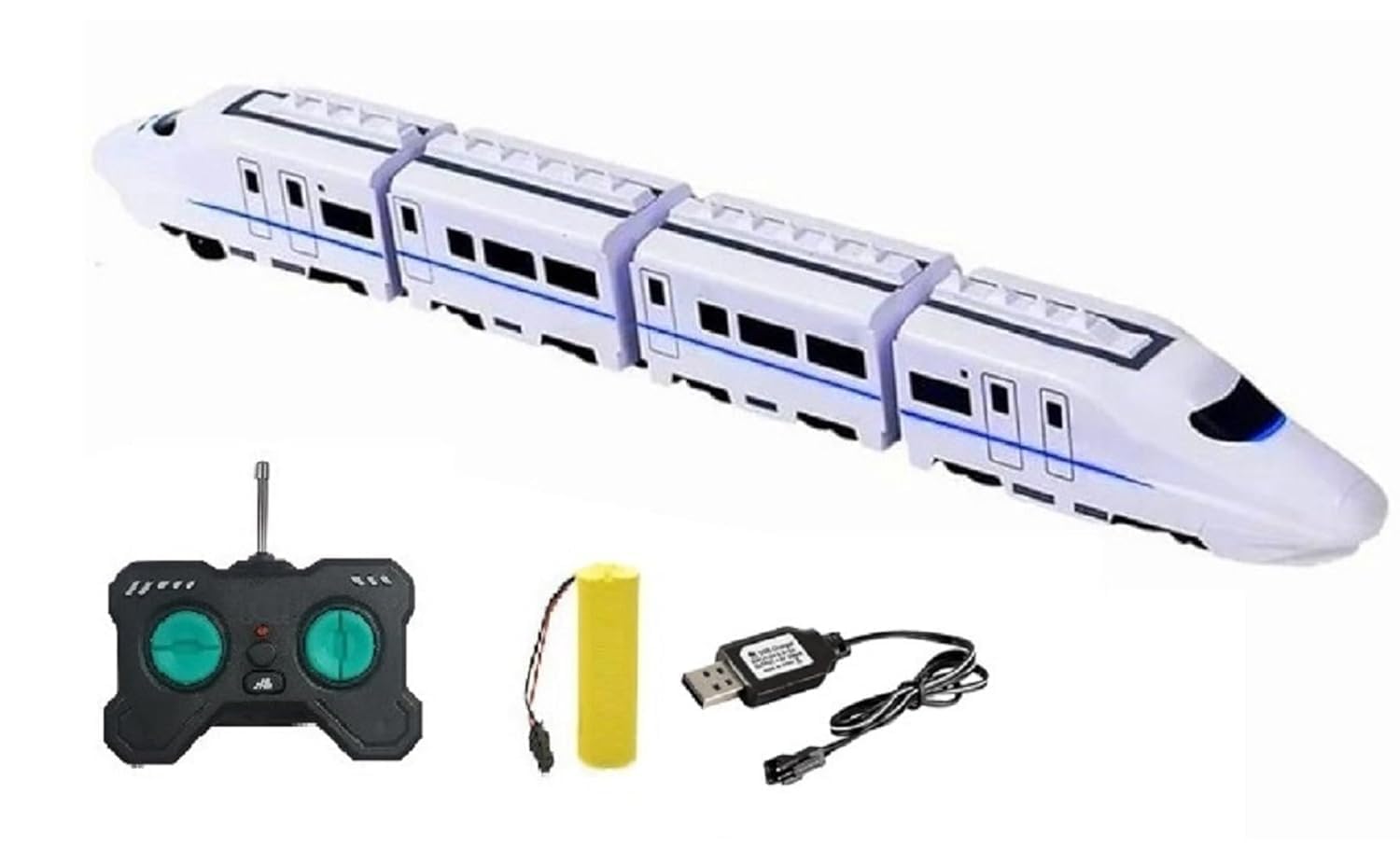 EUPHORIA Latest Model Rechargeable High-Speed Remote Controlled RC Bullet Train Toy with Flashlight, Authentic Train Sound Effects, and Ground-Running Action! (White) (B0DC49SFJ2) Amazon Price History, Amazon Price Tracker