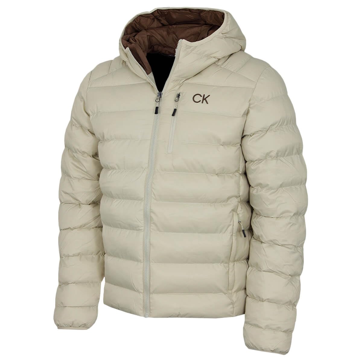 Calvin Klein Men's Desert Khaki San Gabriel Padded Woven Jacket - Xxl