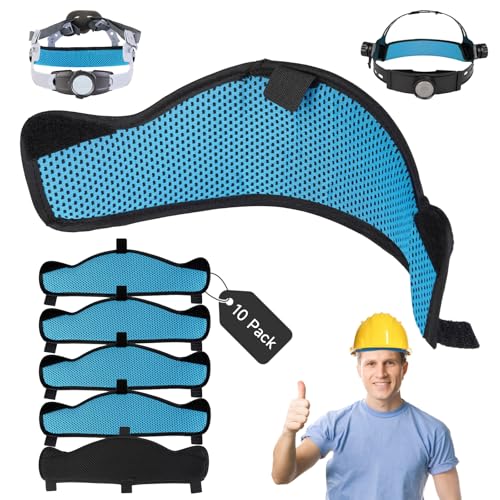 SUTETLW 10 PCS Hardhat and Safety Helmet Sweatband, Flame-Resistant, Unique