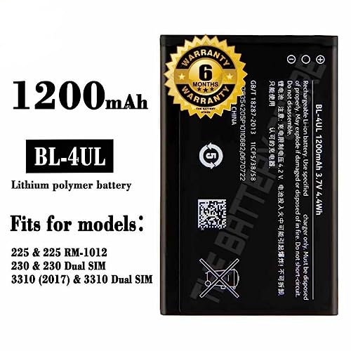 Image of Original BL-4UL Battery for Nokia 3310 / Asha 225 220 230 Battery with 6 Month Warranty**** (P294)