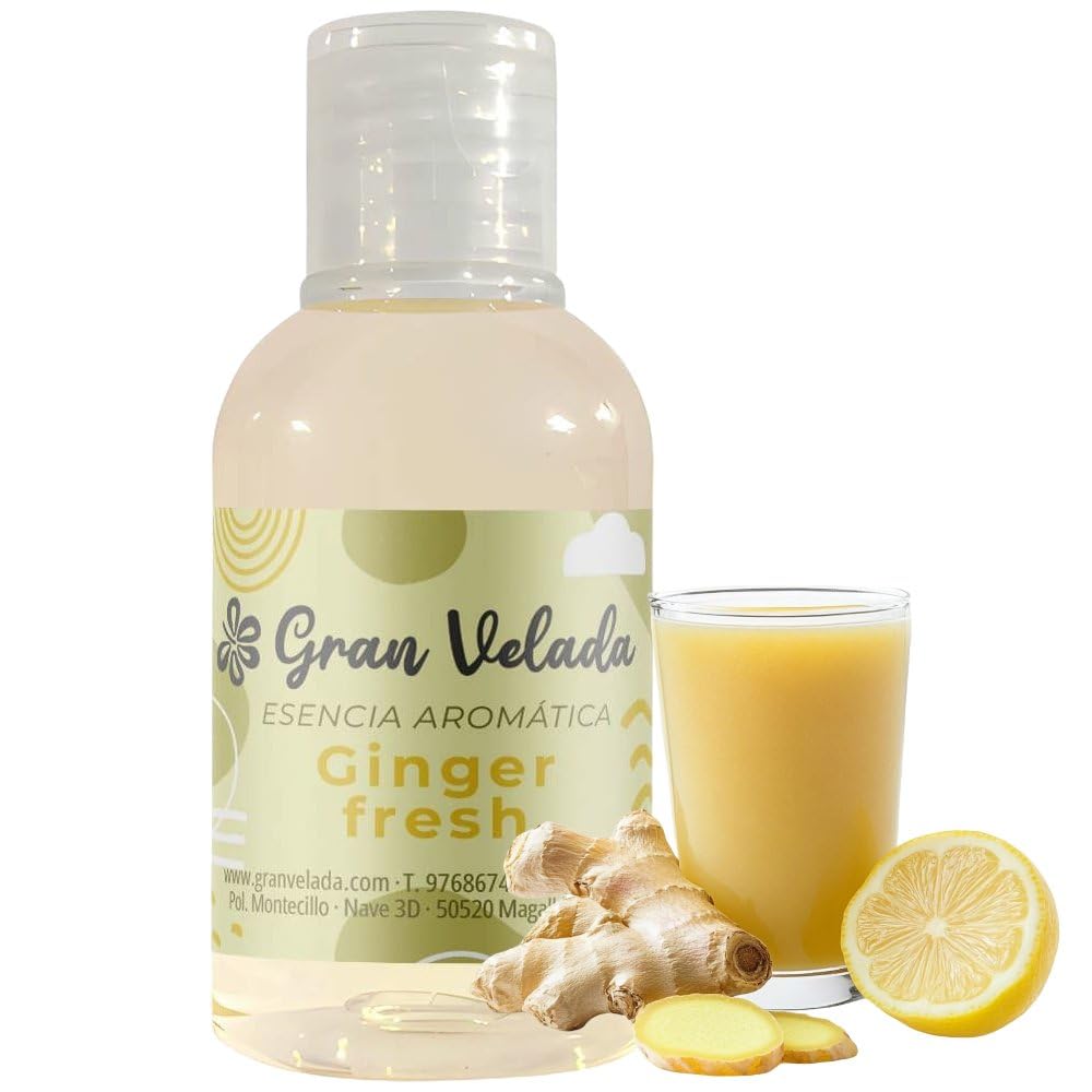 Esencia Aromática Ginger Fresh | Notas Citricas, Especiadas y Dulces | Ideal para Jabones, Velas y Cremas | Compra en Gran Velada