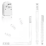 Electrical Outlet Extender Stick 23"-34", Adjustable Power Plug Splitter with 1 USB-C & 2 USB-A Ports, 2 AC Outlets, Tool-Free Extension for Behind Sofa, Nightstand, Desk