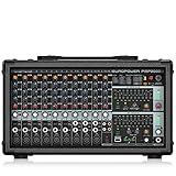 behringer mischpult batterie Dual-9-Band-Grafik-EQs Behringer PMP2000D Europower 2000W Powered Mixer