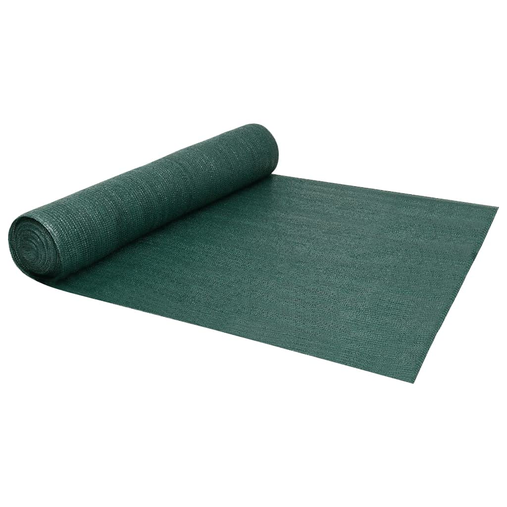 Osłona ogrodzenia, zielona, 1 x 50 m, HDPE 150 g/m², odporna na promieniowanie UV, oddychająca ochrona przed wzrokiem do ogrodu, na taras, balkon, ochrona przed wiatrem i słońcem