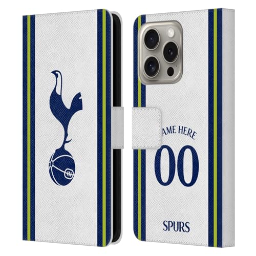 Housse en cuir Tottenham Hotspur F.C. sur mesure pour iPhone 16 Pro finition premium