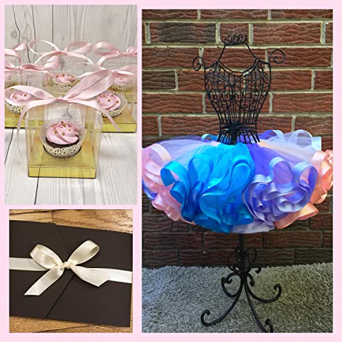 Morex Ribbon 08822/50-579 Double Face Satin Ribbon 7/8" X 50 Yd Classic Green Ribbon For Gift Wrapping, Birthday Gift Cards, Satin Dress For Women, Silk Ribbons For Crafts, Wedding Gifts For Couple #TOP1