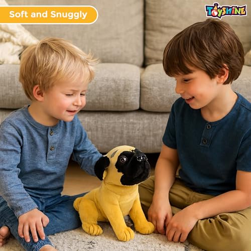 Image of Toyshine 23cm Cute Sitting Puppy Soft Toy | Adorable Plush Dog Stuffed Animal | Ultra Soft & Huggable Kids Toy | Perfect for Boys, Girls, Toddlers & Home Decor