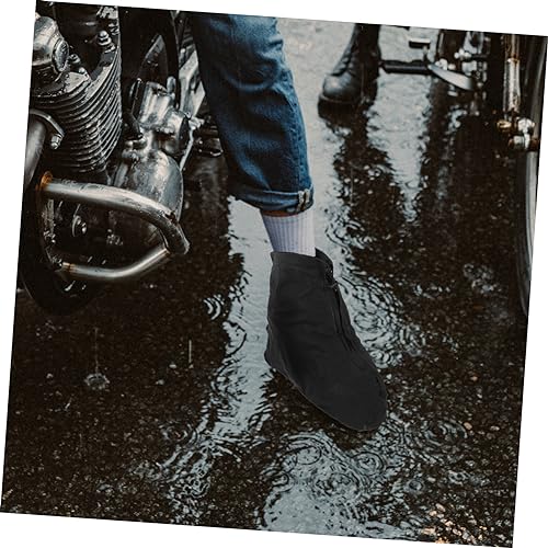 2 pares de cubre zapatos antideslizantes para lluvia, protectores ligeros y reutilizables adecuados para ciclismo y camping, uso interior y exterior miniatura 6