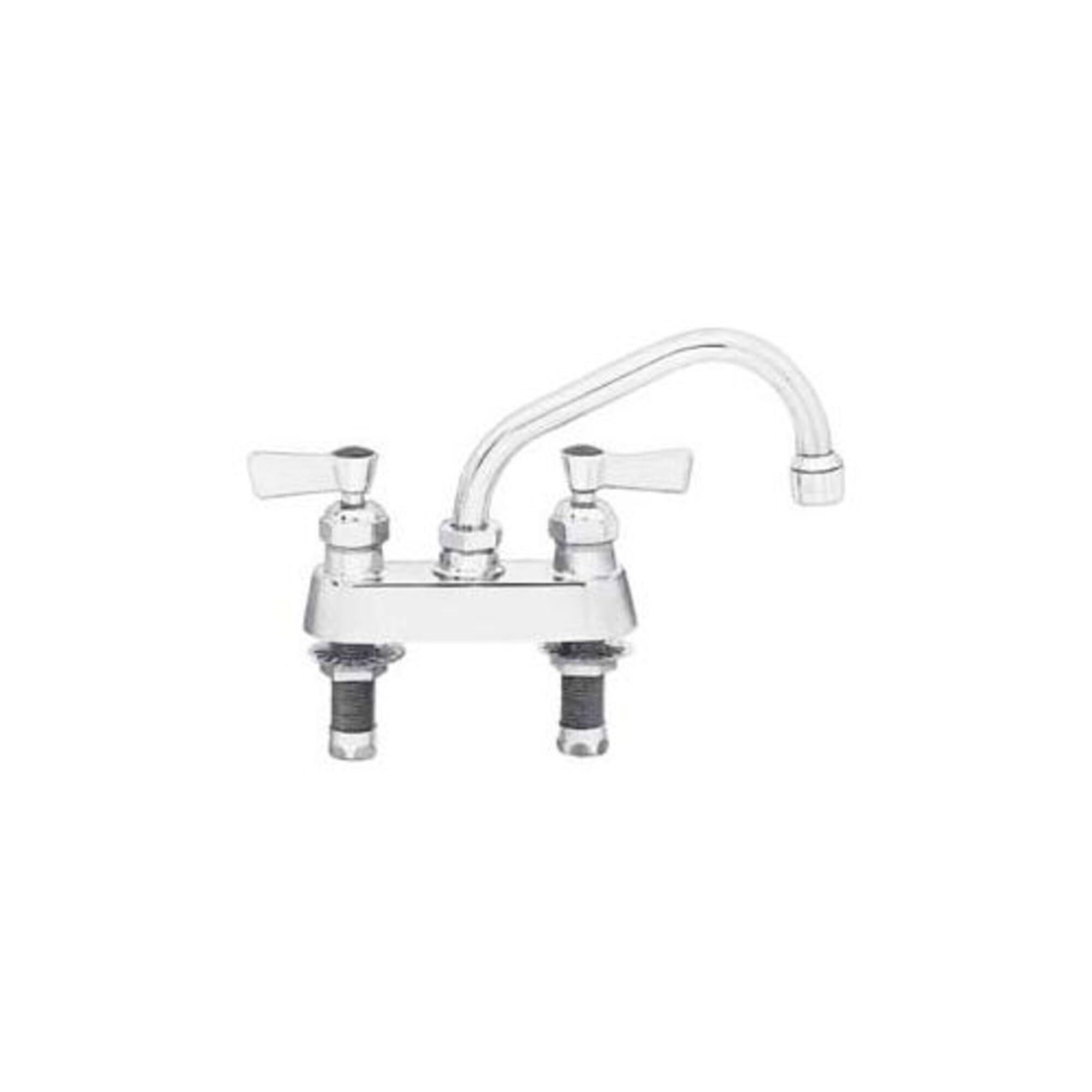Stainless Steel Deck Mount Faucet with 6" Swing Spout by Fisher – Stainless Steel, Multicolor, Model 53740