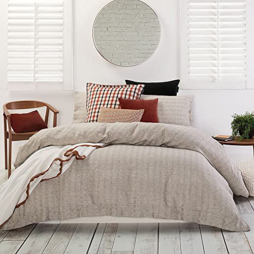 Merryfeel Linen Duvet Cover Set King,100% French Linen Yarn Dyed Check Duvet Cover Set, Luxurious Bedding For All Season - Queen - Yarn Dyed Check #TOP14