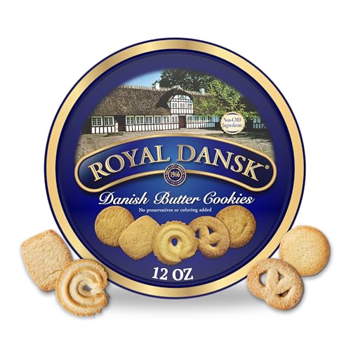 Royal Dansk Danish Butter Cookies, Premium Assorted Cookies in Gift