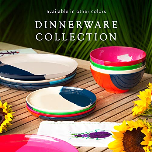 Thomas Fuchs Creative - Melamine Serving Set For The Whole Family, 5-Piece Kitchenware Set With Melamine Mixing Bowls, Tongs, And Platter, Durable And Kid-Friendly, Ivory/Navy #TOP7