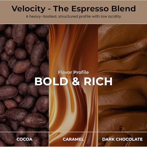 Velocity Espresso Blend, 15% High Caffeine Whole Bean Coffee miniatura 3