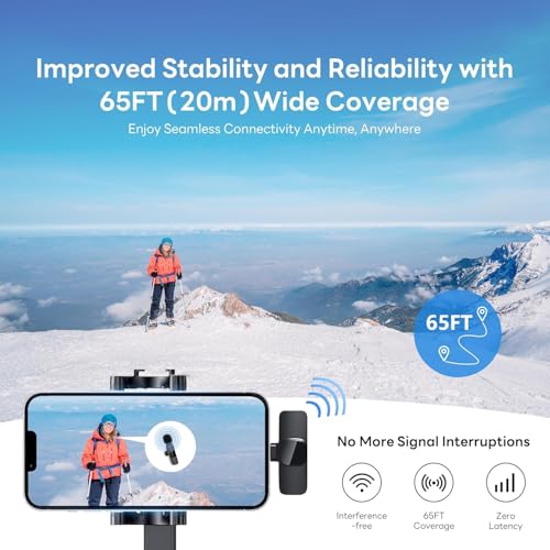Image of Omnidirectional K9 Dual Wireless Lavalier Microphone for Android /iPhone 3 in 1 Collar Mic with USB-C & Lightning Plug | Mini Portable Bluetooth Speaker with Microphone
