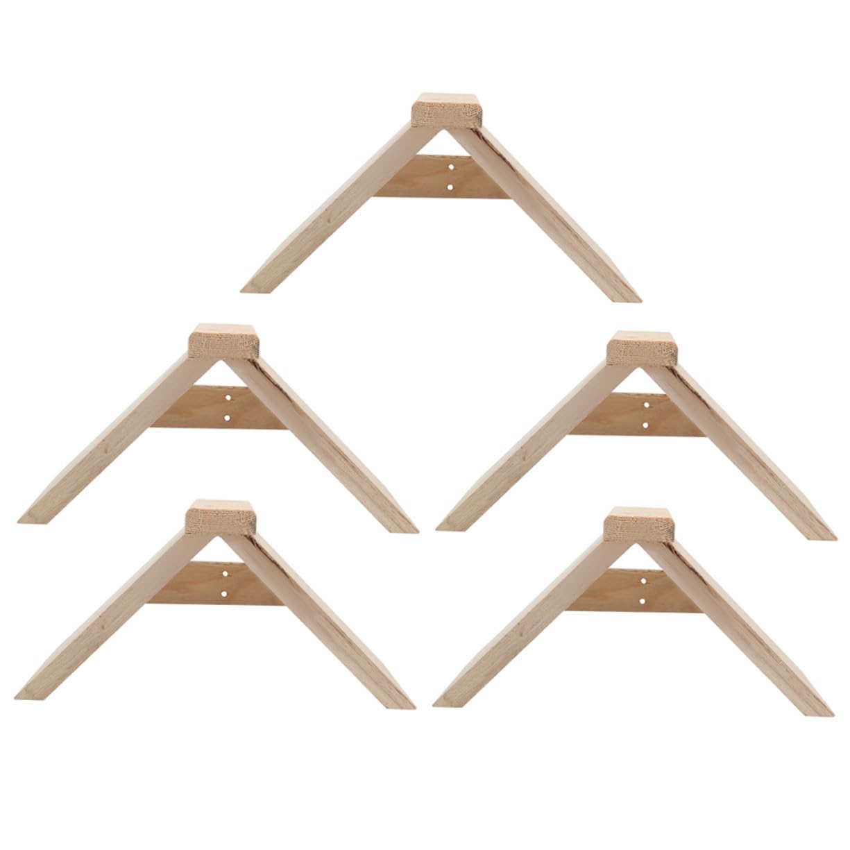 5 Perchas de Madera para Pájaros y Loros Decoración Hogar Paquete de 5 Unidades Soporte Masticable para Jaulas para Aves Pequeñas