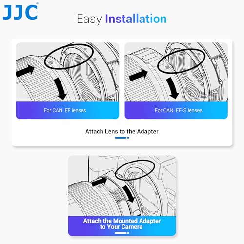 JJC EF-RF - Adaptador de Montaje de Enfoque automático para Canon EF EF/S a EOS R Ra RP R3 R5 R5c R6 R6II R7 R8 R10 R50, etc. Cámara de Montaje RF, Soporte de Metal Duradero con pie de trípode - imagen 5