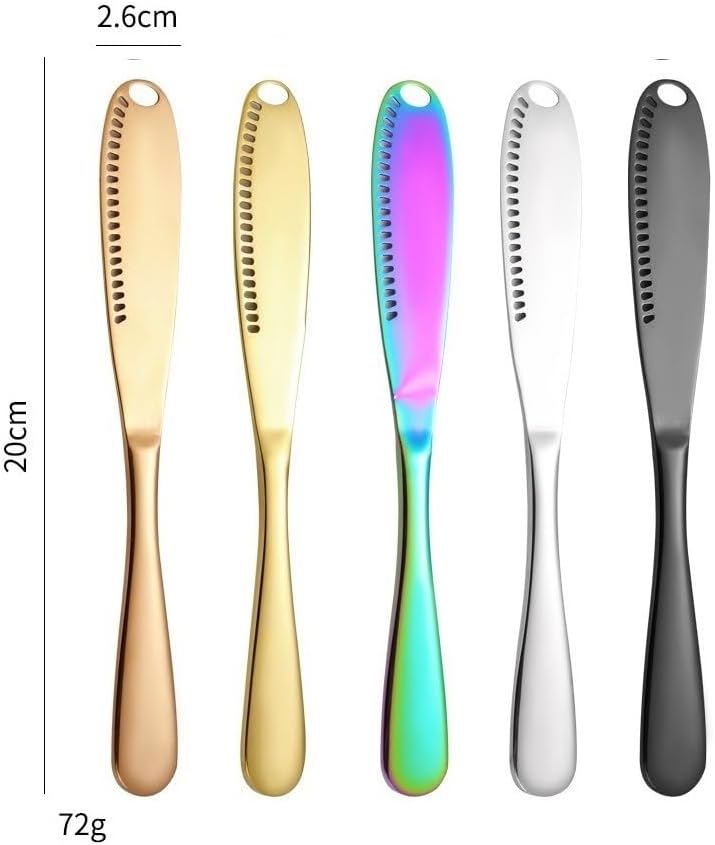 Silverware Set, 1/4/6/8 Pieces Stainless Steel Butter Knife Multifunctional Cheese Cheese Butter Knife Jam Butter Knife Tableware