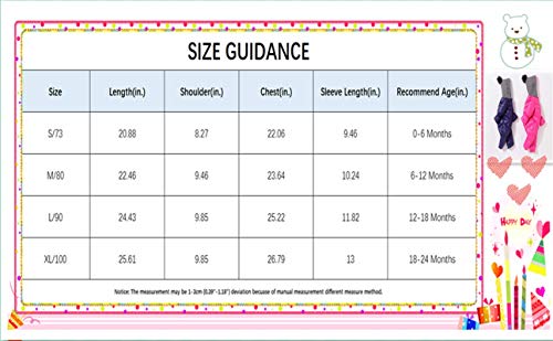 Unisex Baby Romper Down Cotton Thick Boys Girls Winter Coat For 18-24 Months Baby Puffer Outerwear Rose Pink 18-24M #TOP6