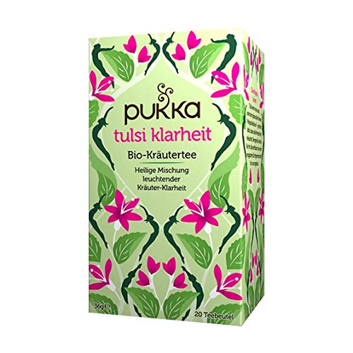 Pukka Organic Tres bolsitas de té de Tulsi 20 por paquete