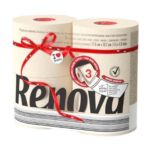 Papier toilette beige Renova lot de 5 x 4 rouleaux absorbants