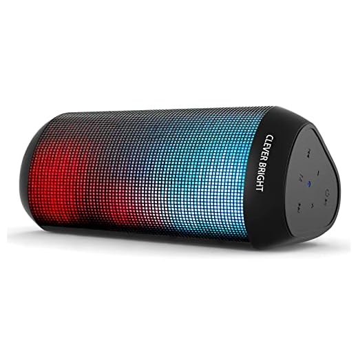 LED Bluetooth Speaker,Night Light Wireless Speaker,Portable Wireless Bluetooth Speaker Outdoor,7 Color LED Themes,Handsfree/Phone/PC/AUX/TWS Supported