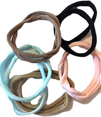 Ultra Soft No-Pull Hair Ties Ponytail Holders (Pack of 10) for Adults' Fine, Thick or Long Hair