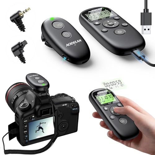 for Canon Cameras Wireless Rechargeable Timer Shutter Release Remote Control with LCD & Upgraded...