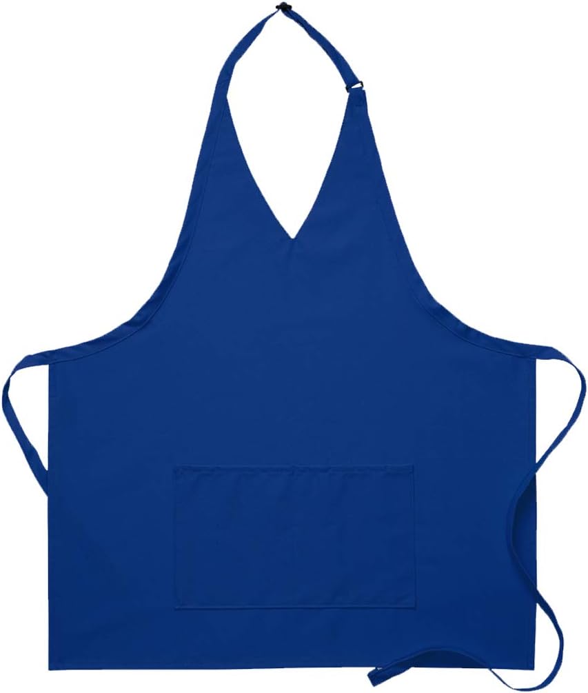 DayStar Apparel Style #300 V-Neck Tuxedo Apron with Center Divided Pocket
