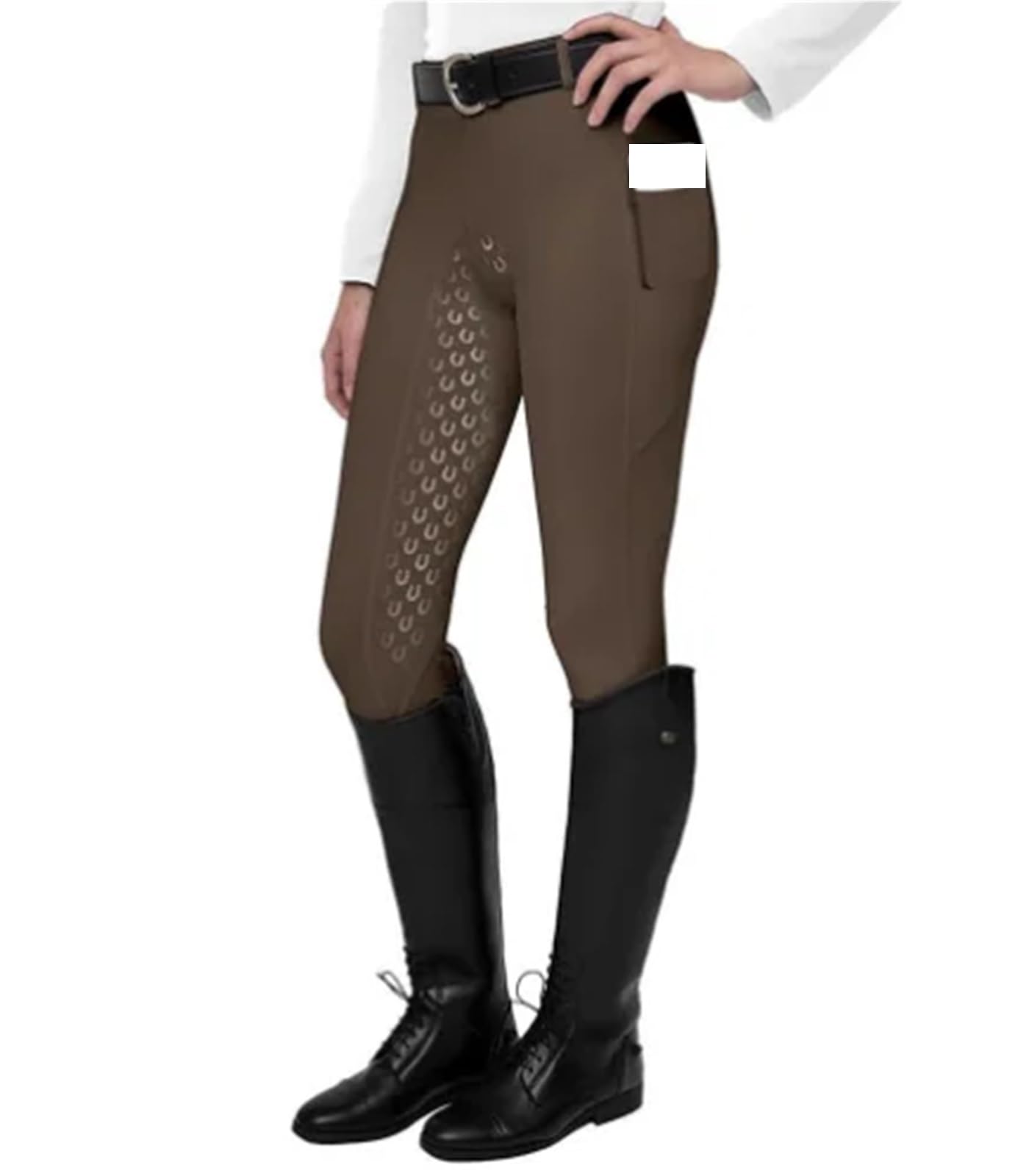 Pantaloni da Equitazione for Uomo e Donna, Interamente in Silicone, ad Alta Elasticità Asciugatura Rapida per Equitazione