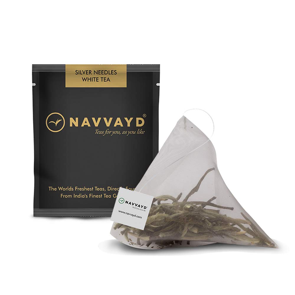 Navvayd Silver Needles White Tea (15 Tea Bags), From Darjeeling - Loose Leaf - Image 2 thumbnail