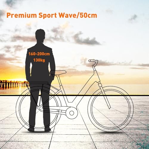 SAXONETTE E-bike voor dames, 28 inch, e-bike met middenmotor, 500 watt, 90 NM, elektrische fiets voor volwassenen met 36 V 14,5 Ah accu, 120 km lang bereik, 10 versnellingen, pedelec elektrische fiets - Afbeelding 6